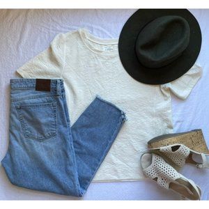 LOFT cream shirt